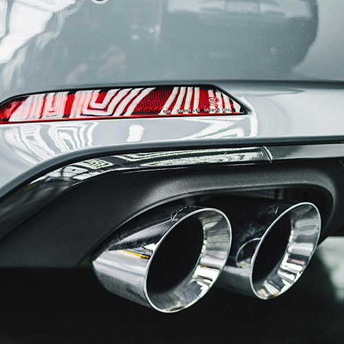 Exhaust of car